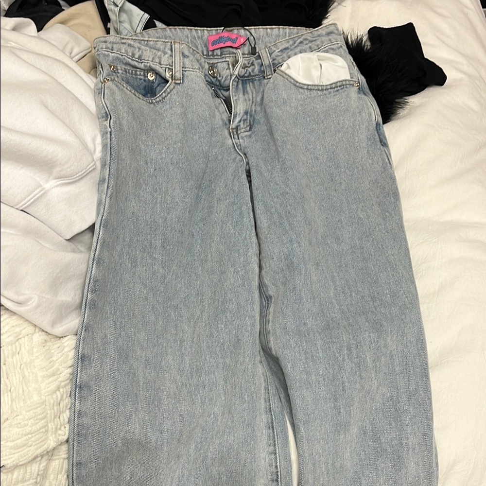 Wrangler Blue Straight Leg Jeans